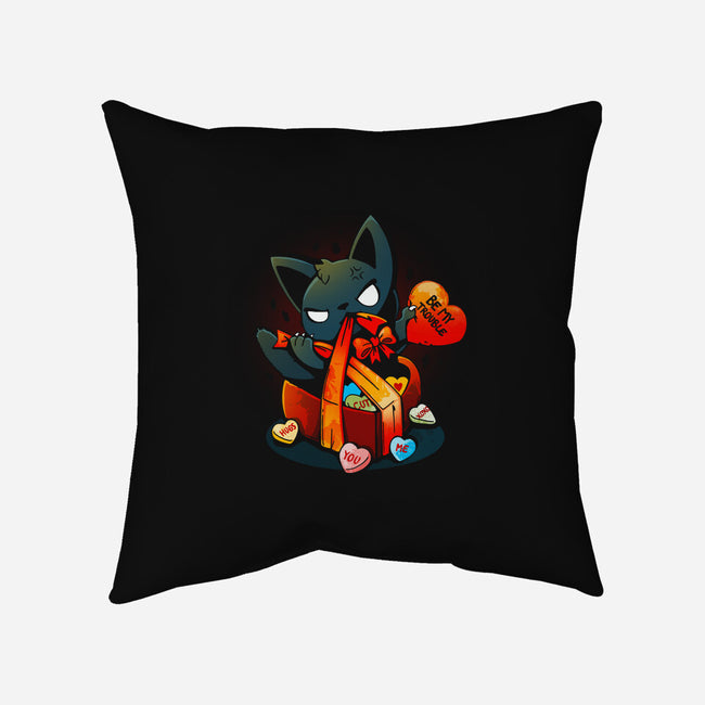 Be My Trouble-none removable cover w insert throw pillow-Vallina84