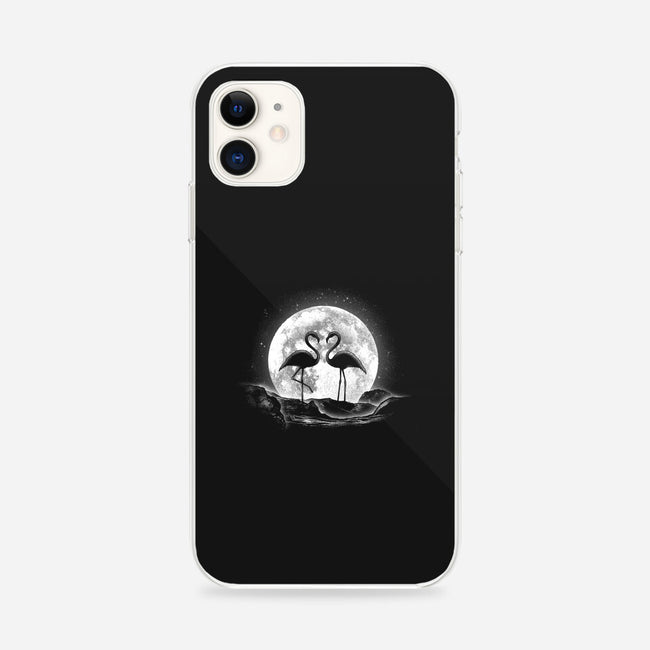 Moonlight Love Flamingos-iphone snap phone case-fanfreak1