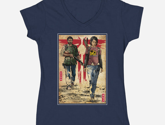 Joel And Ellie Woodblock