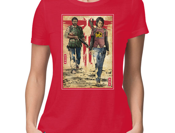 Joel And Ellie Woodblock