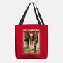 Joel And Ellie Woodblock-none basic tote bag-DrMonekers