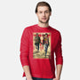 Joel And Ellie Woodblock-mens long sleeved tee-DrMonekers
