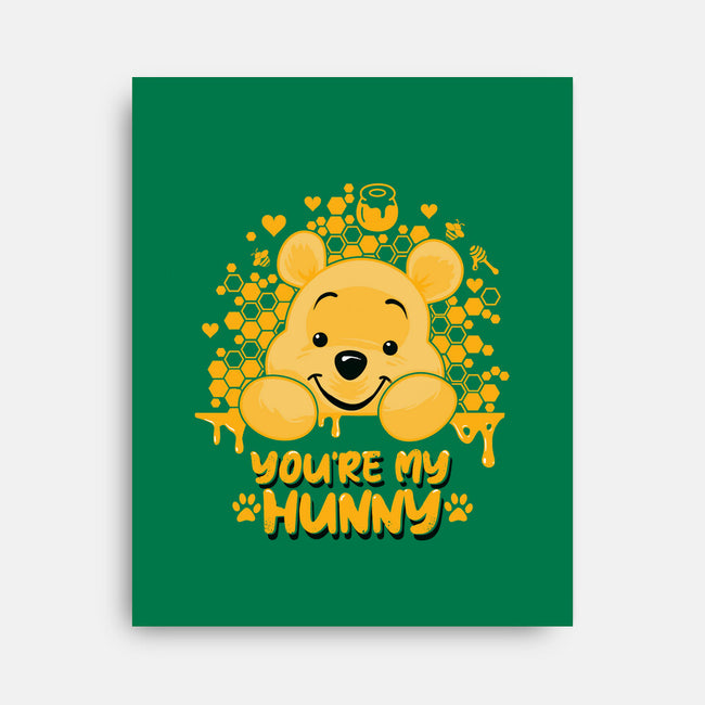 You're My Hunny-none stretched canvas-erion_designs