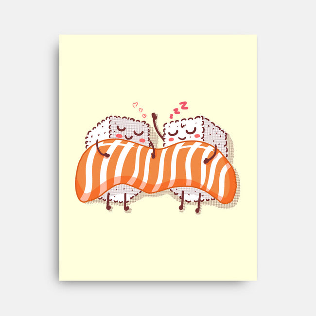 Sushi Lovers-none stretched canvas-erion_designs