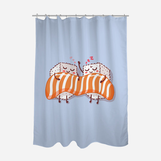 Sushi Lovers-none polyester shower curtain-erion_designs