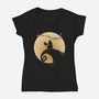 Wednesday's Lament-womens v-neck tee-Boggs Nicolas
