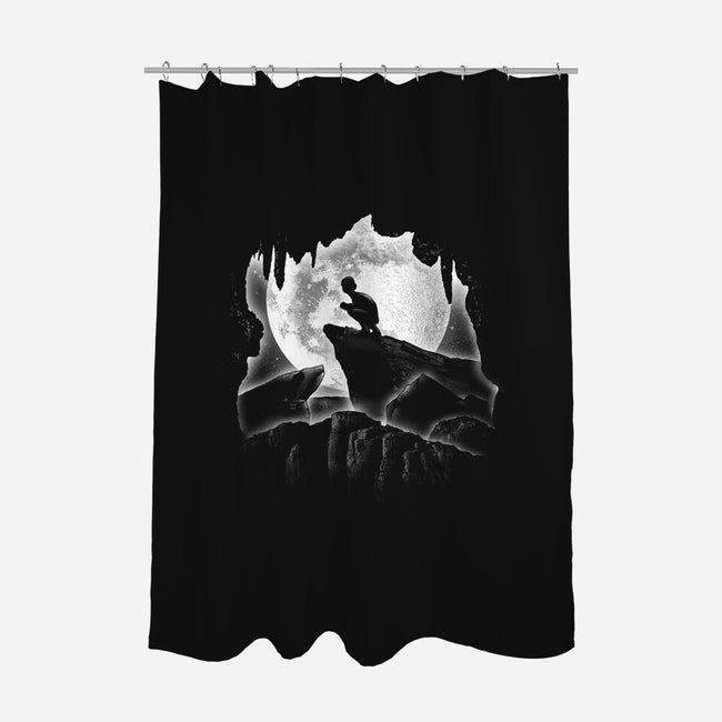 Moonlight Cave-none polyester shower curtain-fanfreak1