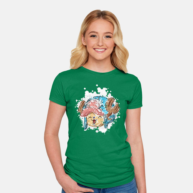 Chopper Spot-womens fitted tee-nickzzarto