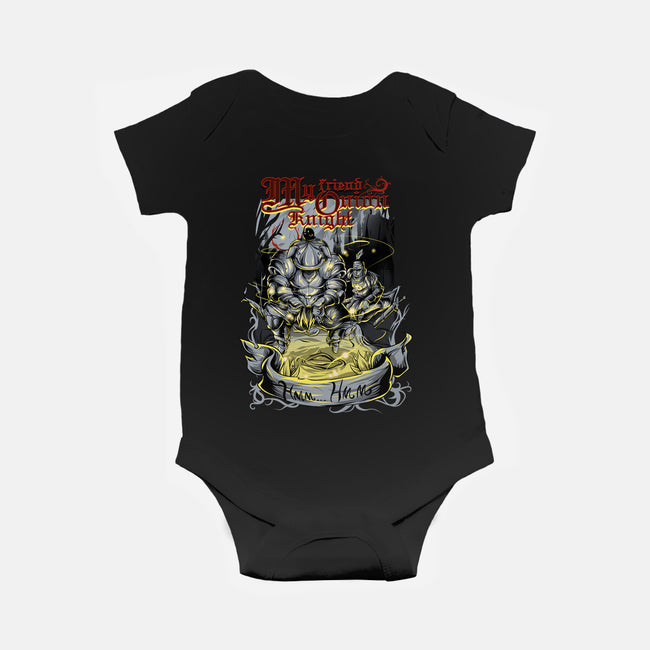 My Friend Onion Knight-baby basic onesie-Guilherme magno de oliveira