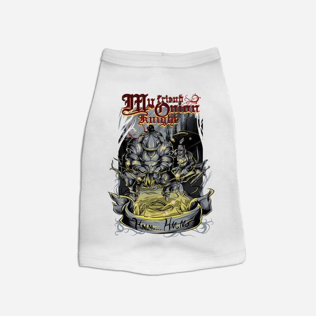 My Friend Onion Knight-dog basic pet tank-Guilherme magno de oliveira