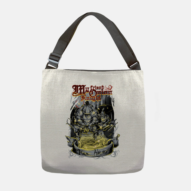 My Friend Onion Knight-none adjustable tote bag-Guilherme magno de oliveira