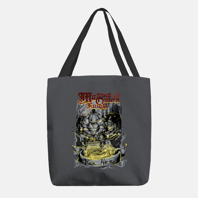 My Friend Onion Knight-none basic tote bag-Guilherme magno de oliveira