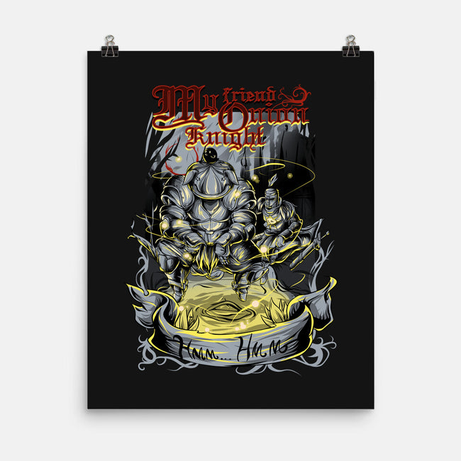 My Friend Onion Knight-none matte poster-Guilherme magno de oliveira