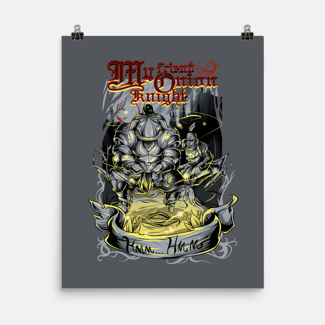 My Friend Onion Knight-none matte poster-Guilherme magno de oliveira