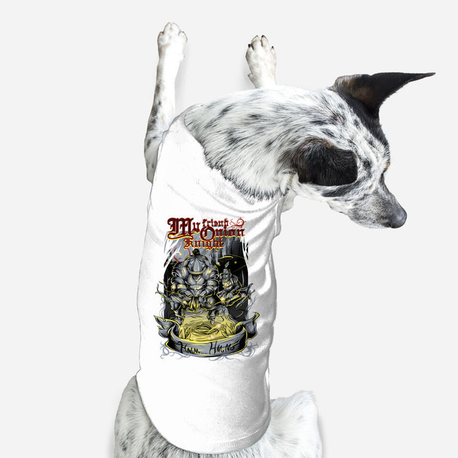 My Friend Onion Knight-dog basic pet tank-Guilherme magno de oliveira