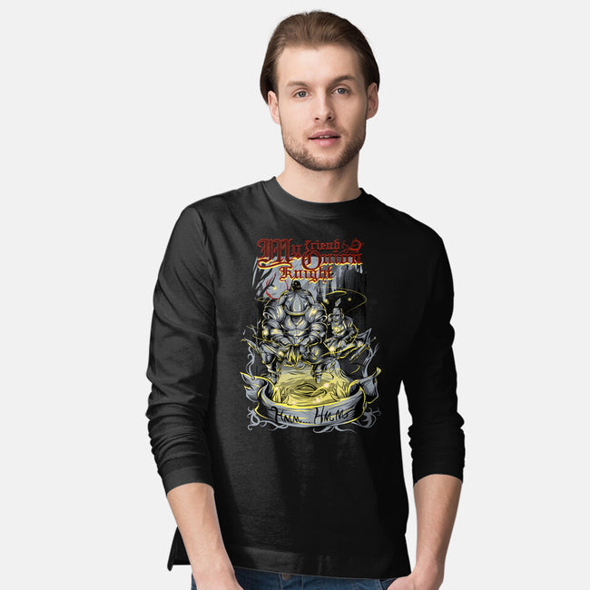 My Friend Onion Knight-mens long sleeved tee-Guilherme magno de oliveira