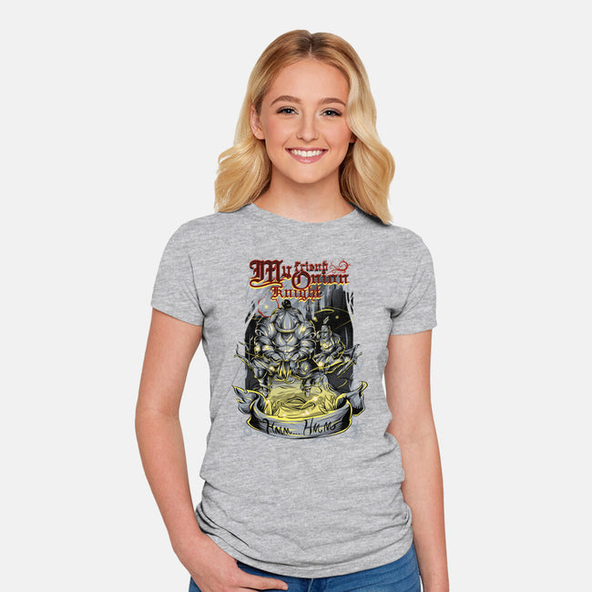 My Friend Onion Knight-womens fitted tee-Guilherme magno de oliveira