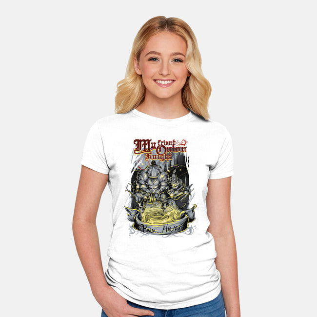 My Friend Onion Knight-womens fitted tee-Guilherme magno de oliveira