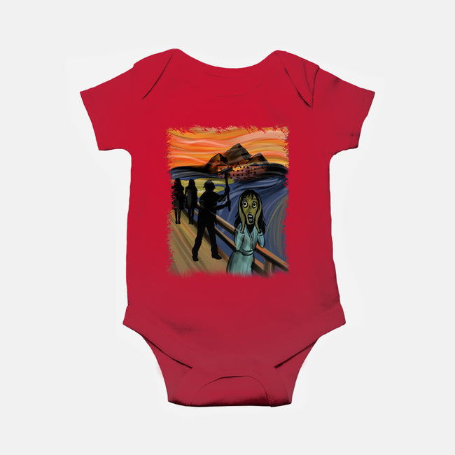 Shining Scream-baby basic onesie-fanfabio