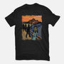 Shining Scream-womens fitted tee-fanfabio