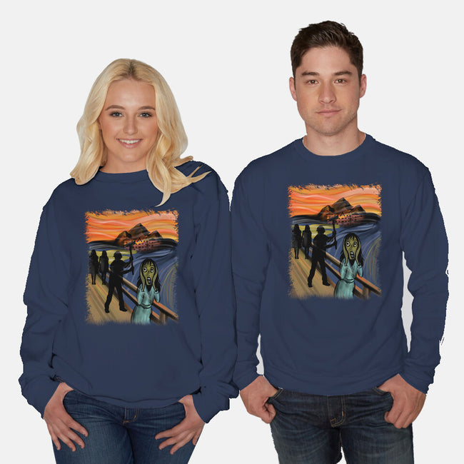 Shining Scream-unisex crew neck sweatshirt-fanfabio