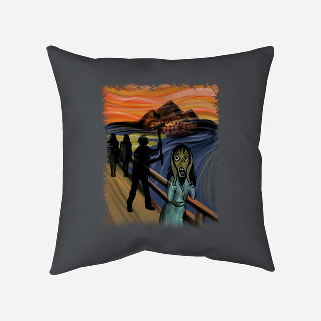 Shining Scream-none removable cover w insert throw pillow-fanfabio