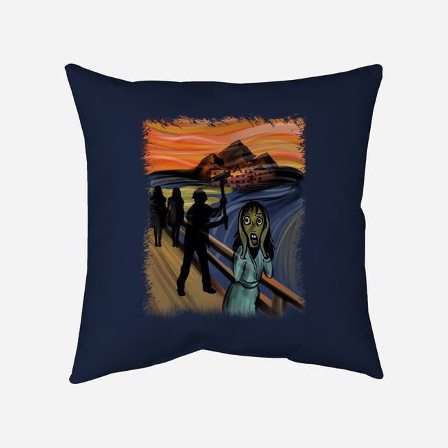 Shining Scream-none removable cover w insert throw pillow-fanfabio
