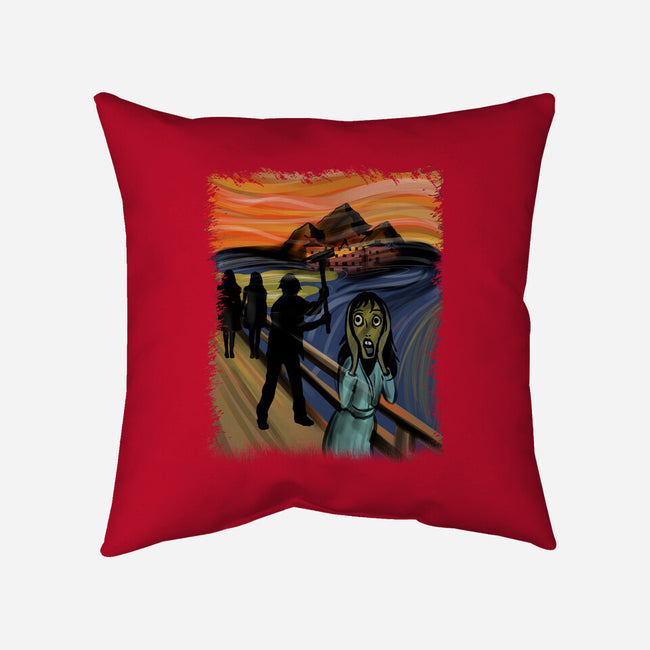 Shining Scream-none removable cover w insert throw pillow-fanfabio