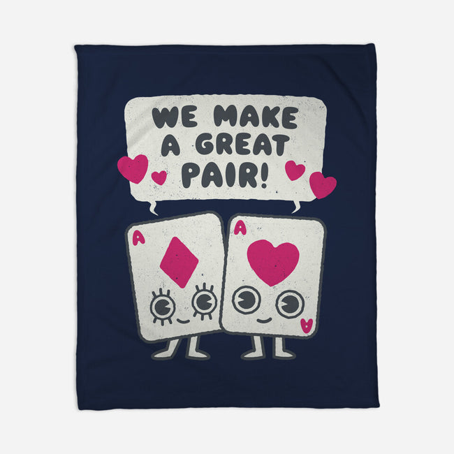 We Make A Great Pair-none fleece blanket-Weird & Punderful