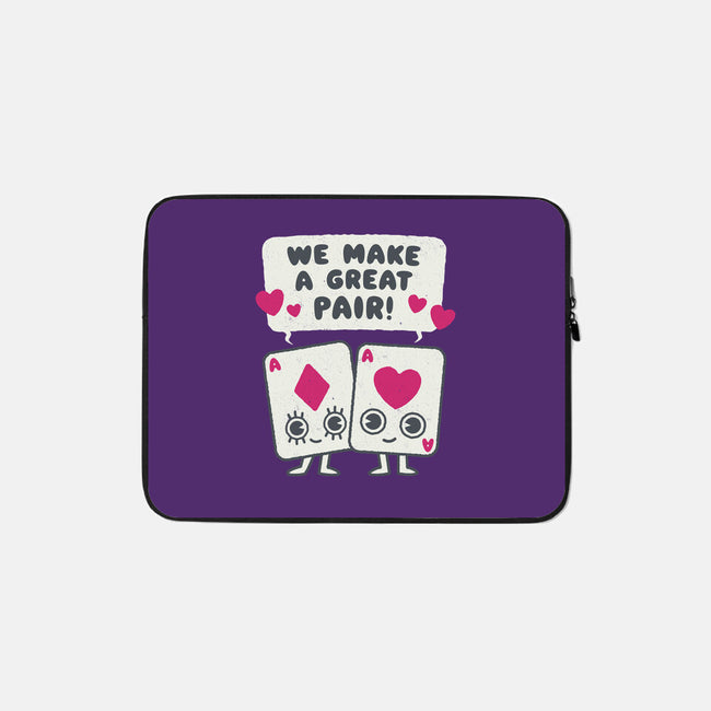 We Make A Great Pair-none zippered laptop sleeve-Weird & Punderful