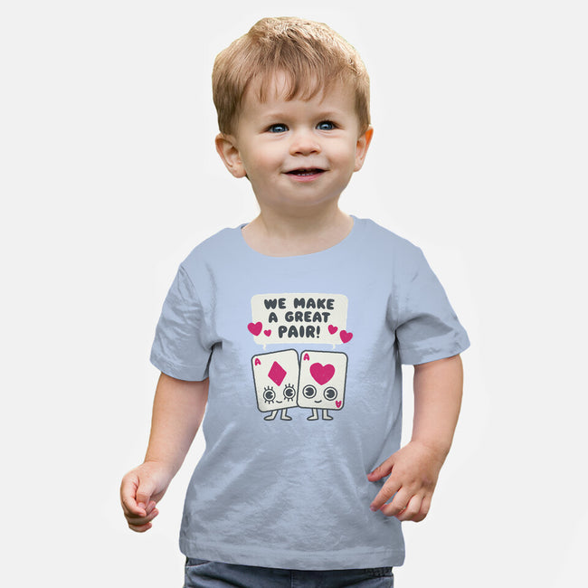 We Make A Great Pair-baby basic tee-Weird & Punderful