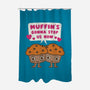 Muffin's Gonna Stop Us-none polyester shower curtain-Weird & Punderful