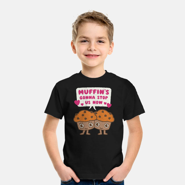 Muffin's Gonna Stop Us-youth basic tee-Weird & Punderful