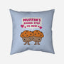 Muffin's Gonna Stop Us-none non-removable cover w insert throw pillow-Weird & Punderful