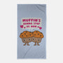 Muffin's Gonna Stop Us-none beach towel-Weird & Punderful