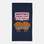 Muffin's Gonna Stop Us-none beach towel-Weird & Punderful