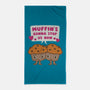 Muffin's Gonna Stop Us-none beach towel-Weird & Punderful