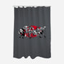 Gang Of Six-none polyester shower curtain-bleee
