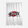 Gang Of Six-none polyester shower curtain-bleee