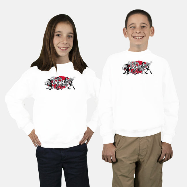 Gang Of Six-youth crew neck sweatshirt-bleee