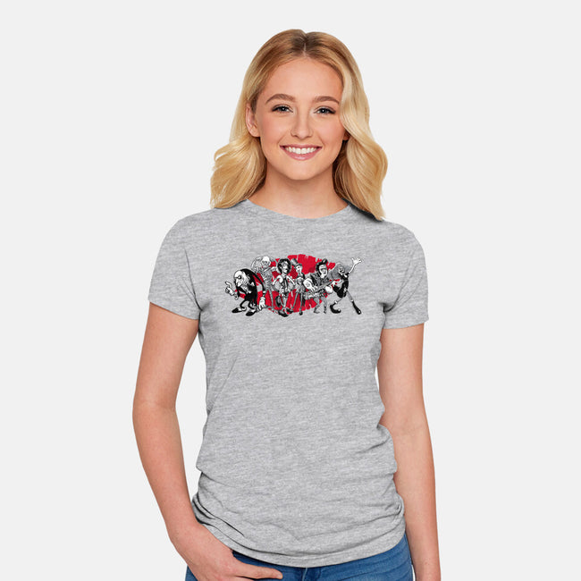 Gang Of Six-womens fitted tee-bleee