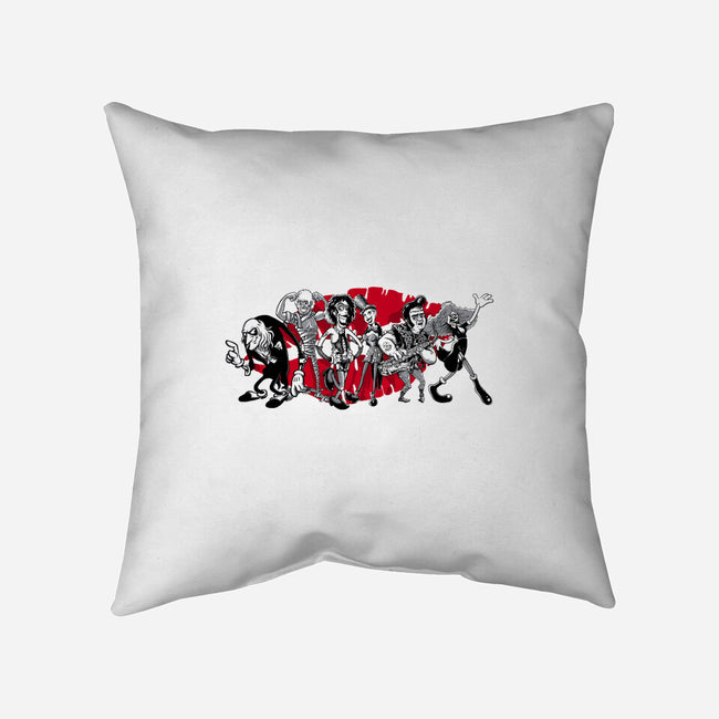Gang Of Six-none removable cover w insert throw pillow-bleee