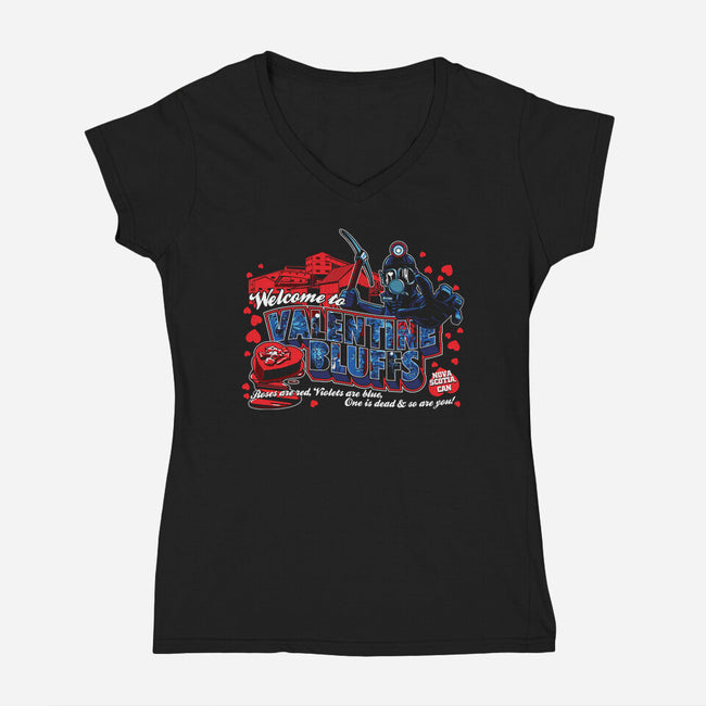 Have A Bloody Valentine-womens v-neck tee-goodidearyan