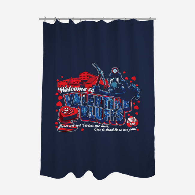 Have A Bloody Valentine-none polyester shower curtain-goodidearyan