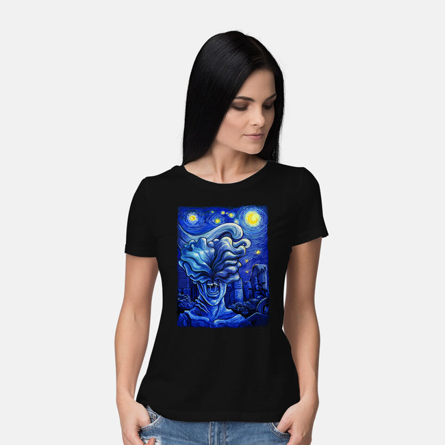 Starry Apocalypse-womens basic tee-daobiwan