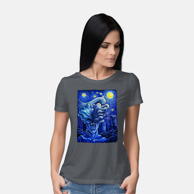 Starry Apocalypse-womens basic tee-daobiwan