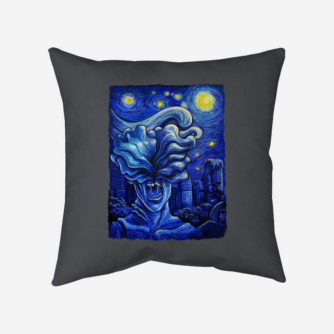 Starry Apocalypse-none removable cover w insert throw pillow-daobiwan
