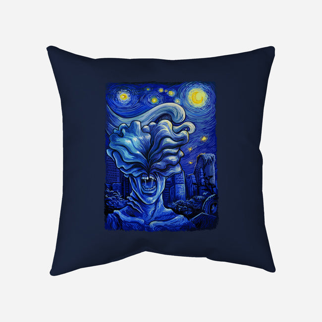 Starry Apocalypse-none removable cover w insert throw pillow-daobiwan