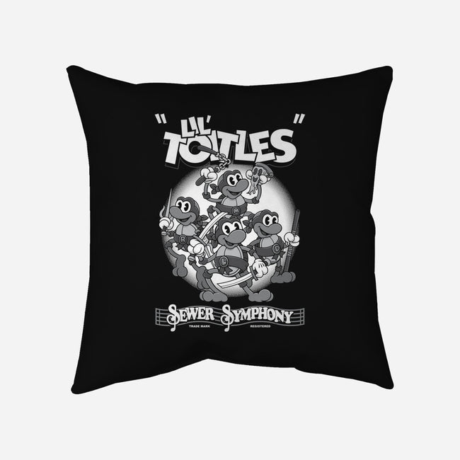 Lil Toitles Sewer Symphony-none removable cover w insert throw pillow-Nemons