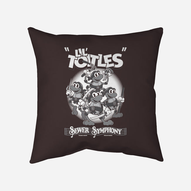 Lil Toitles Sewer Symphony-none removable cover w insert throw pillow-Nemons